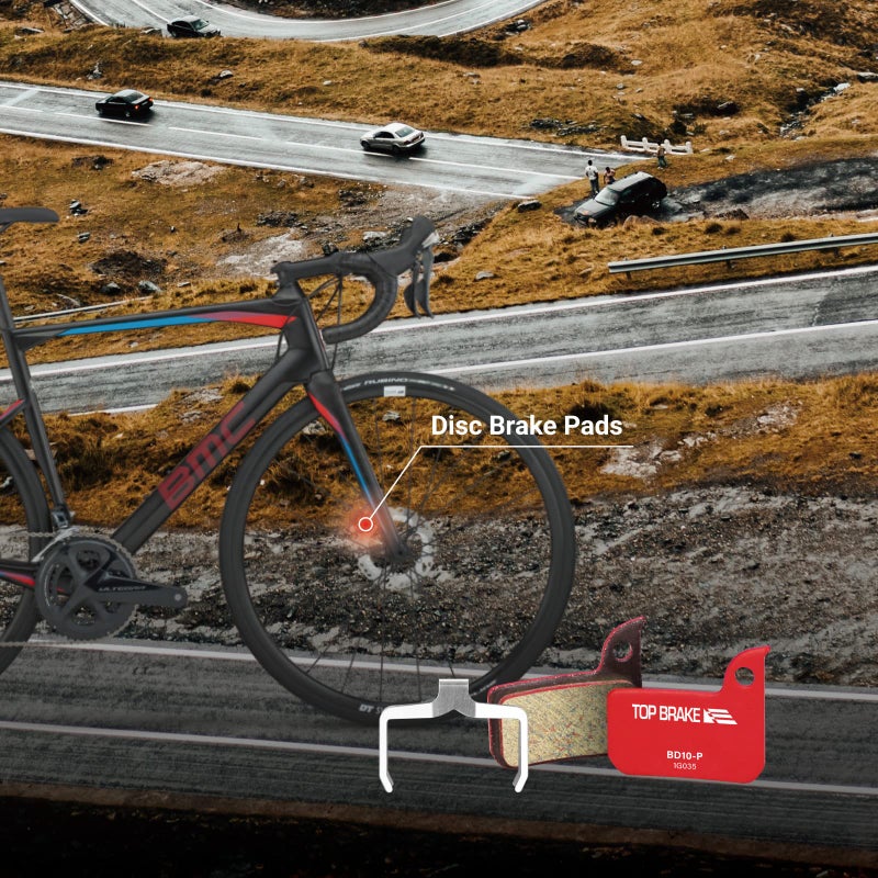 Top Brake وسادات فرامل قرص الفرامل العلوية لمستوى AVID SRAM TLM/Ultimate، Force 22/1، Red eTap HRD، Rival 1 / Rival 22، S700 B1، S900 HRD - Image 2